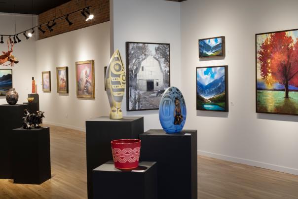 Interior of Blue Rain Gallery, Durango, CO