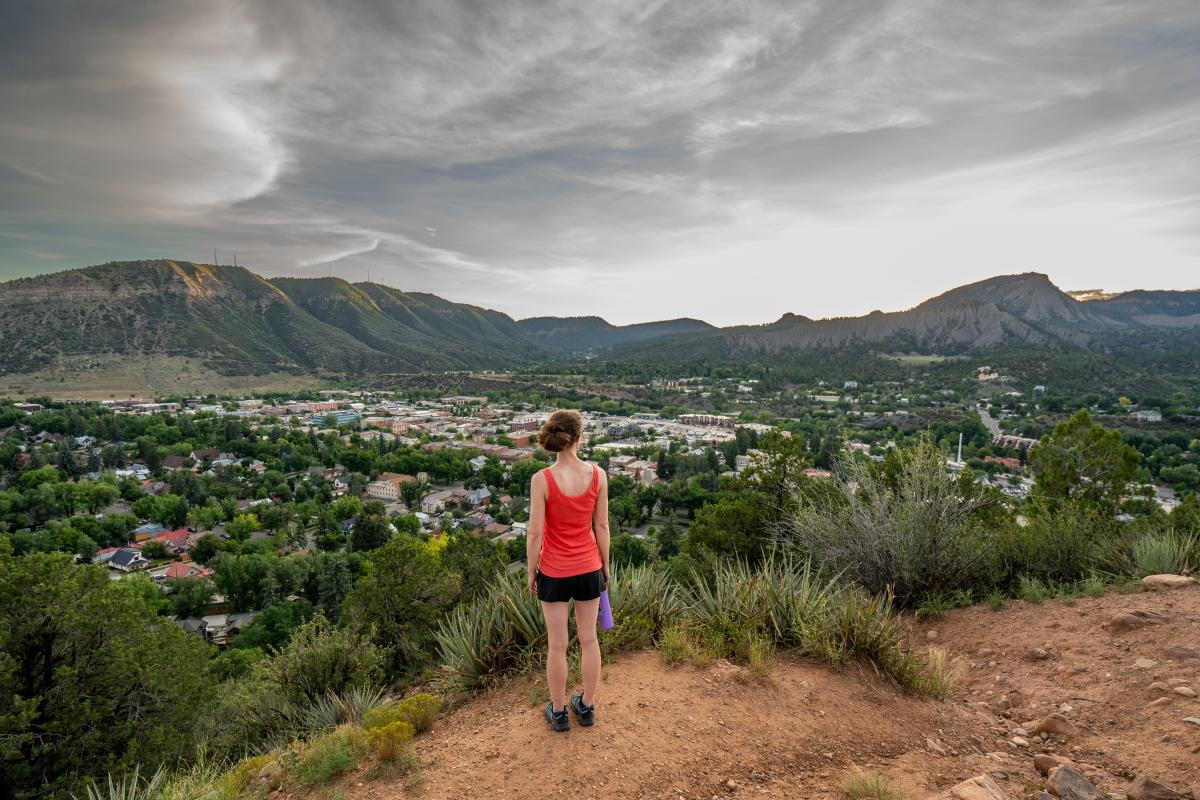 Sunset and Golden Hour on the Rim Trail During Summer