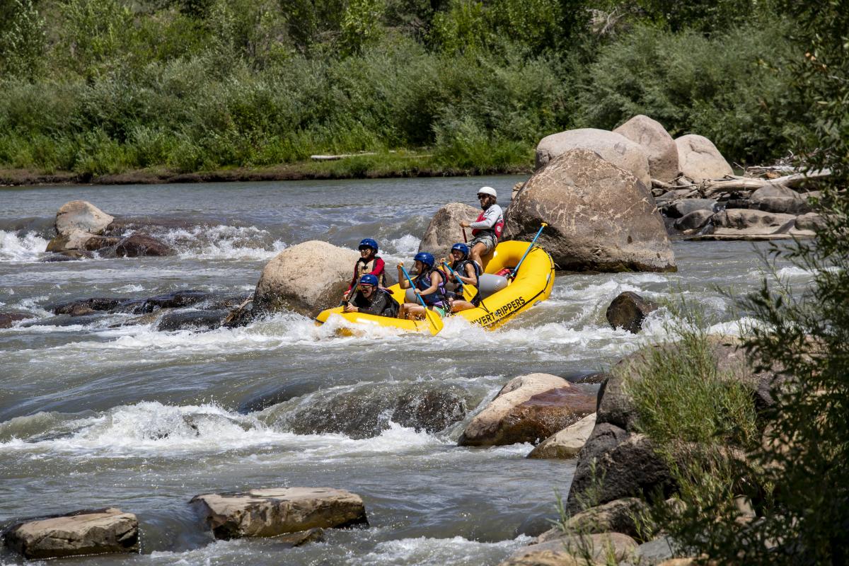 Rafting on the Animas River in Summer