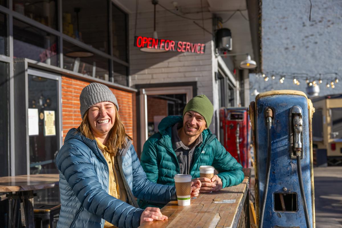 Drinking Coffee at 11th Street Station during Winter | CTO