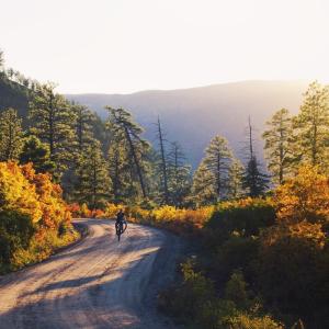 Biking on the Hermosa Creek Trail in Fall