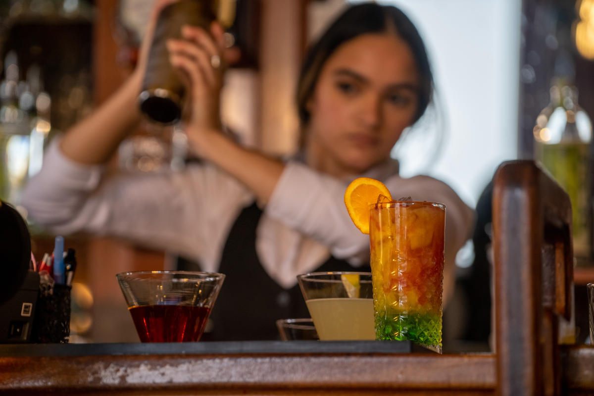 Drinks and Dinner at the Diamond Belle Saloon in the Strater