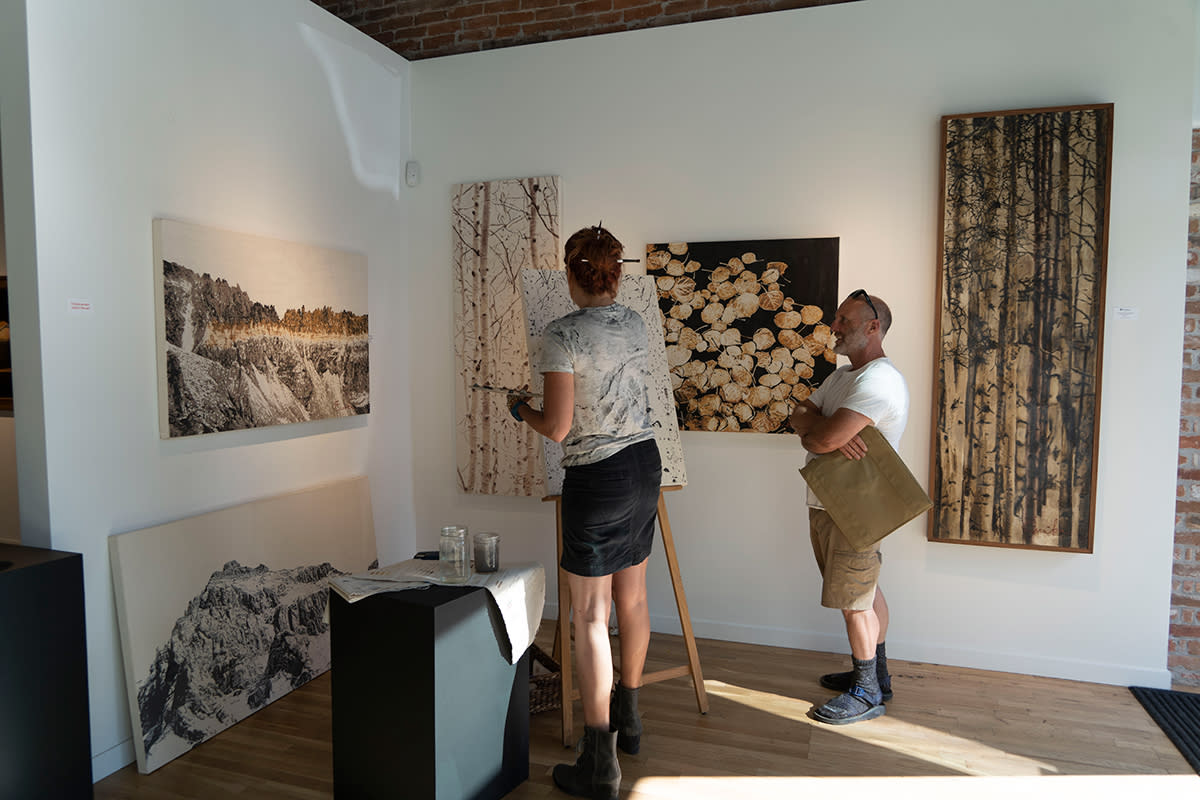 Interior of Blue Rain Gallery, Durango CO