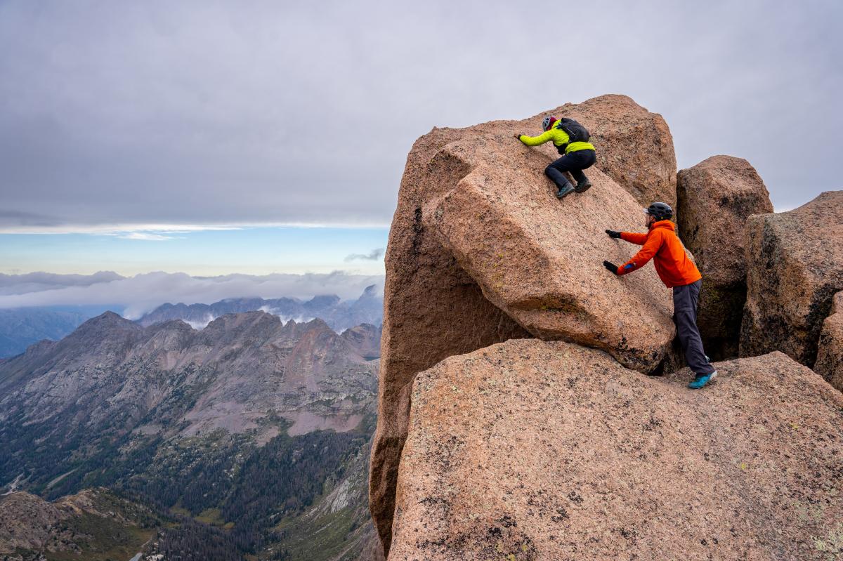 Standing on Sunlight Peak in the Chicago Basin