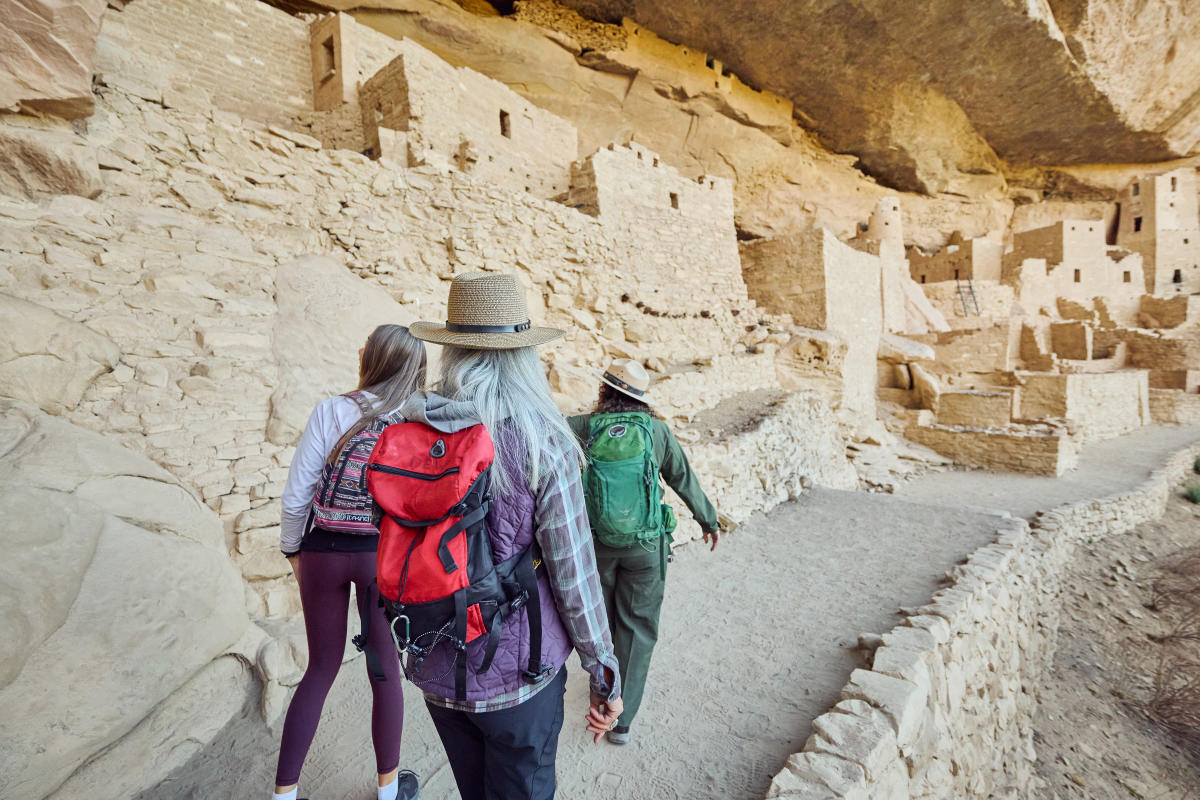 Guided Tour at Mesa Verde National Park in Fall