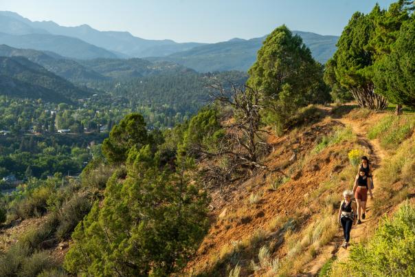 Hiking on the Rim Trail Overlooking Durango