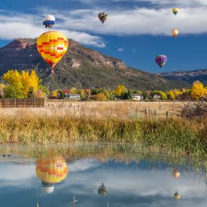 Animas Balloon Rally During Fall, Durango, CO