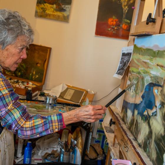 Misc. artists in smiley building