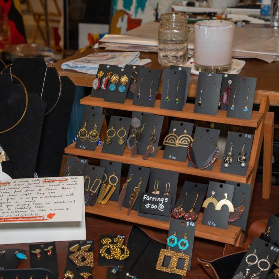 Misc. artists in smiley building