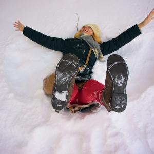 Snow Angels at Purgatory Resort During Winter